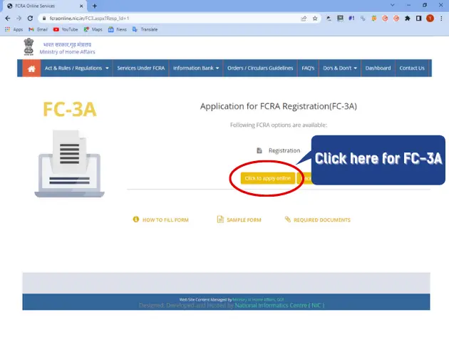 application for fcra registration